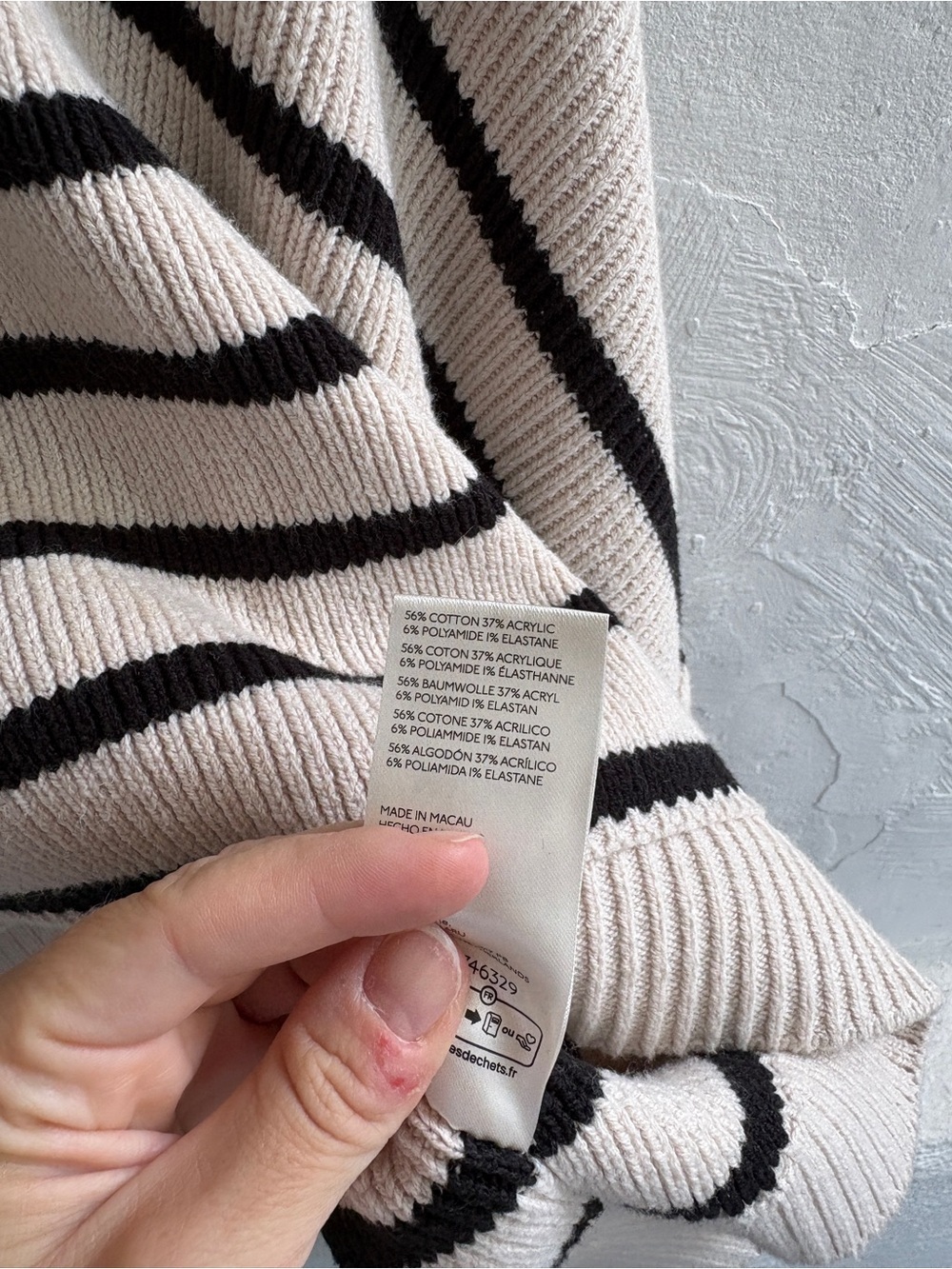 Free People Stripe Easy Street Crop Sweater - Picture 8 of 9